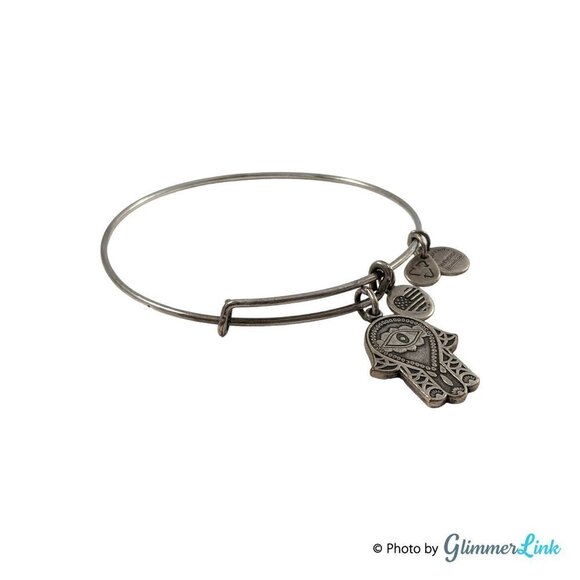 Alex and Ani 2015 Hand of Fatima Rafaelian Silver Bracelet - Picture 4 of 5
